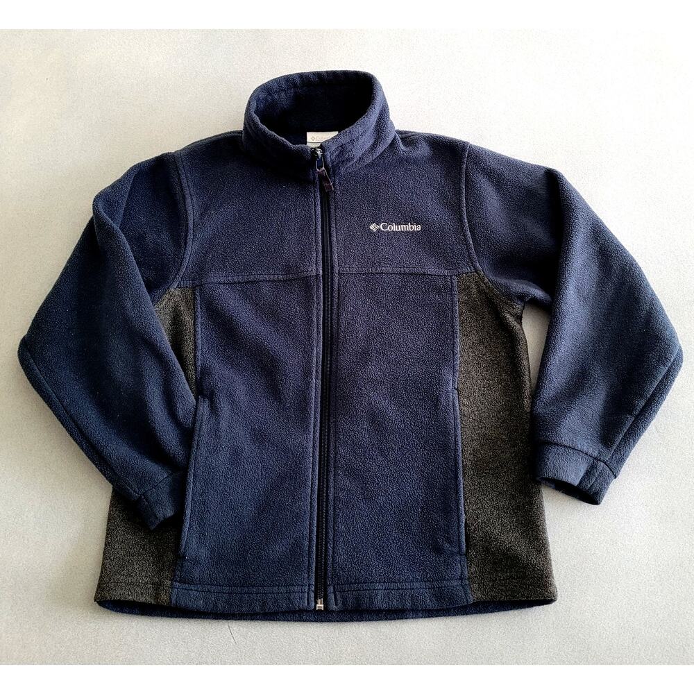 Columbia Boys/Youth Fleece Zip-front/Jacket, Blue--Sz Med/10-12